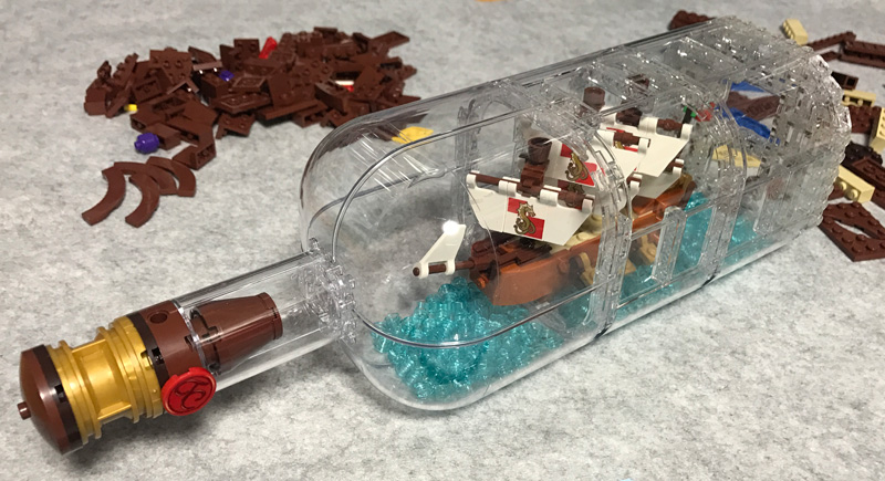 21313 Ship in a Bottle ボトル完成